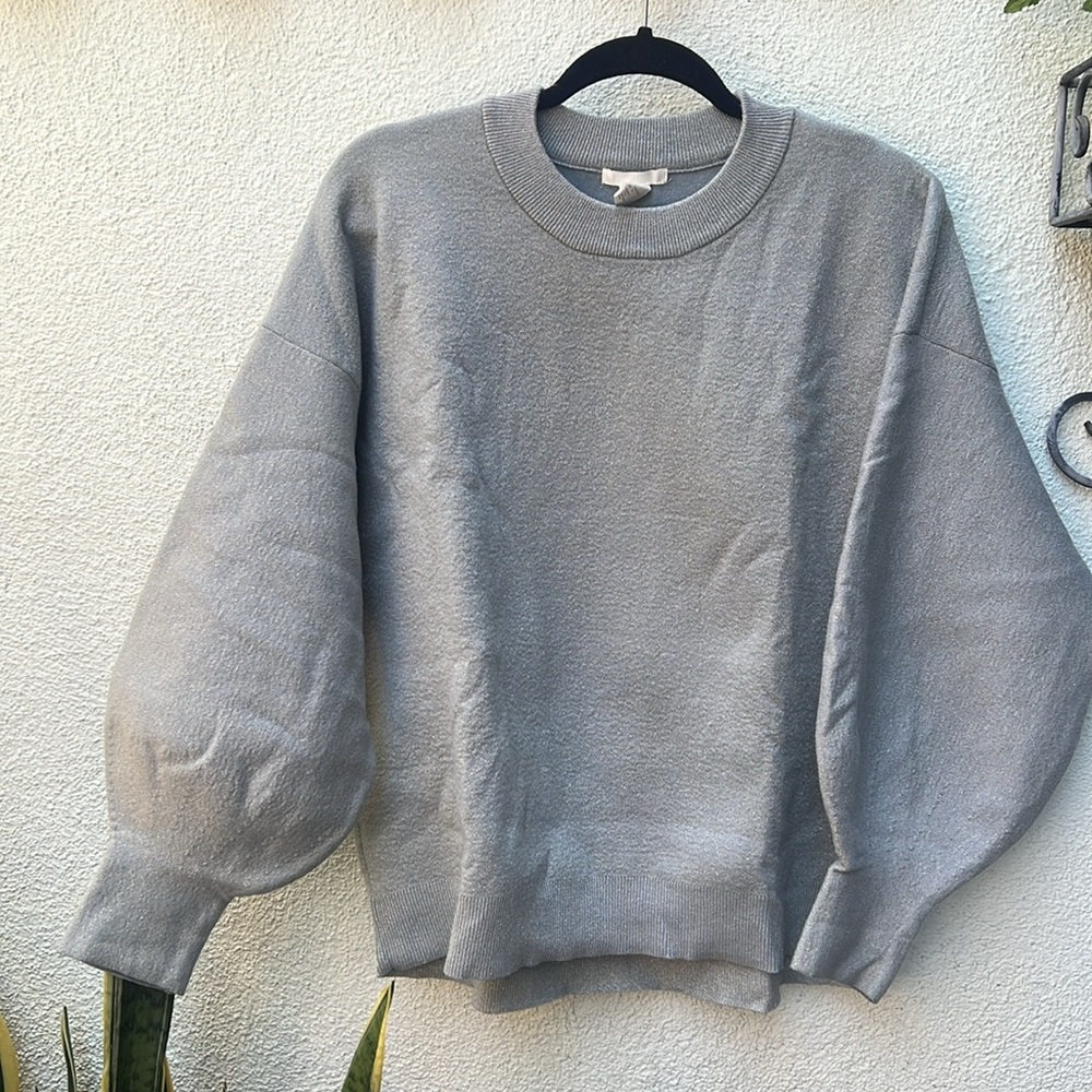 H&M Women’s Metalic Oversized Sweater